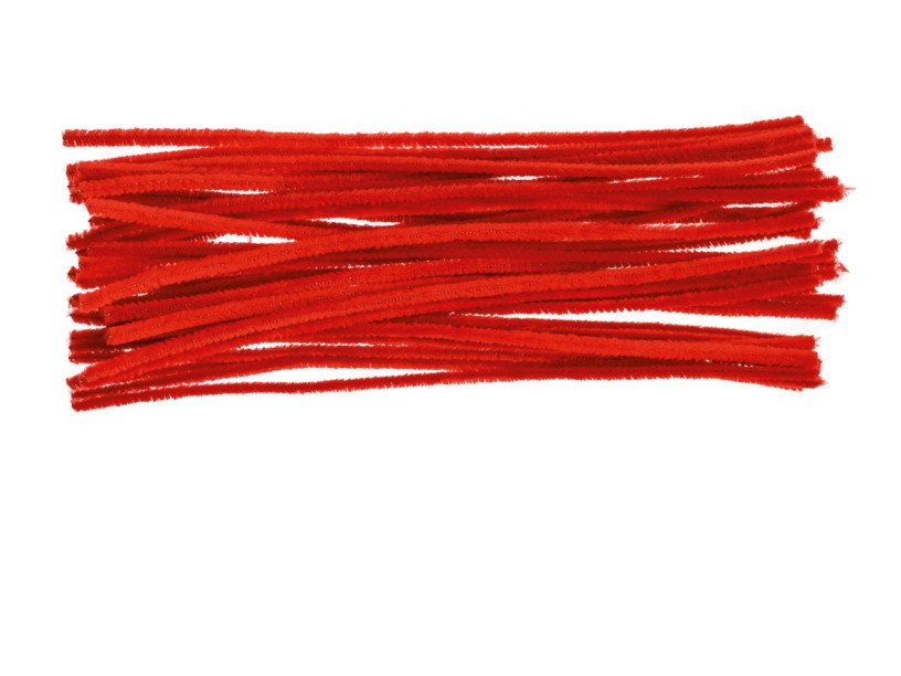 Druciki kreatywne czerwone 30cm (40szt.) DR07 Brewis